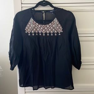 Madewell Embroidered Blouse, small